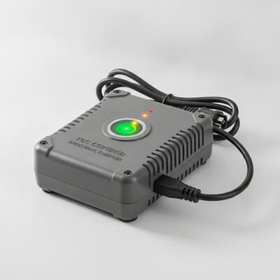 Chargeurs de batterie standard certifiés FCC avec indicateur d'état de charge LED et conception compacte de 300 g pour une utilisation industrielle