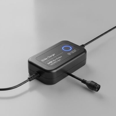 Chargeur de batterie de vélo électrique avec 84 W de puissance de sortie maximale et 100-240 V de tension d'entrée large avec protection contre la surcharge