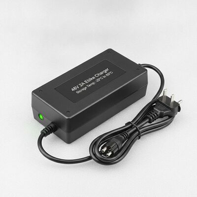 Chargeur de batterie de vélo électrique 48V 2A avec câble de 1,2 mètre et température de stockage de -20°C à 60°C